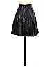 J.Crew 100% Polyester Solid Black Faux Leather Skirt Size 2 - photo 2