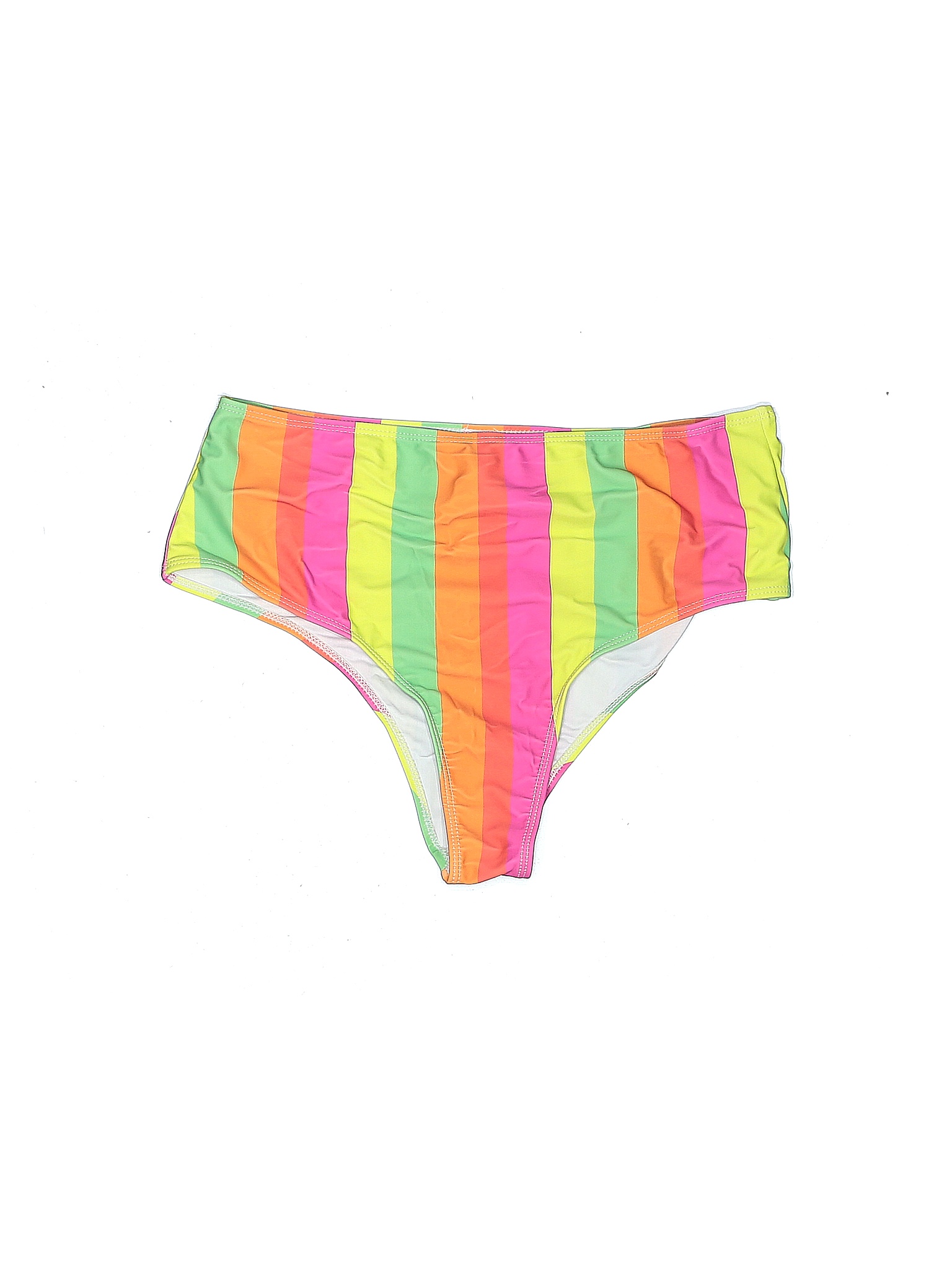 Shein Stripes Pink Swimsuit Bottoms Size XL 40 off thredUP