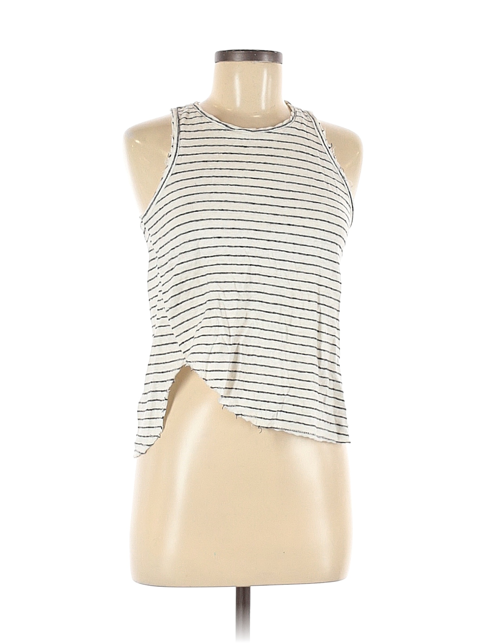 Lovestitch Stripes White Ivory Tank Top Size M - 50% off | thredUP