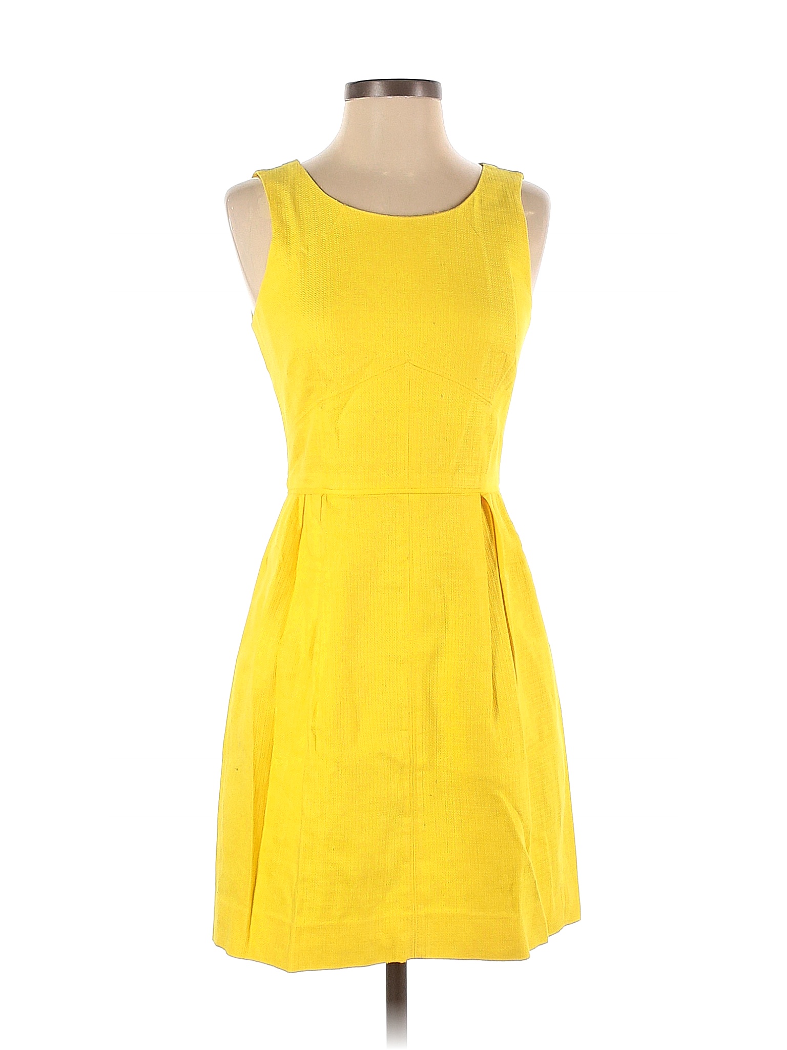 J.Crew Solid Yellow Casual Dress Size 2 - 86% off | thredUP