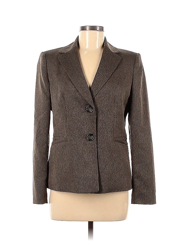 Evan Picone 100% Polyester Brown Blazer Size 6 - 90% off | thredUP