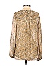 W118 by Walter Baker 100% Polyester Gold Long Sleeve Blouse Size S - photo 2
