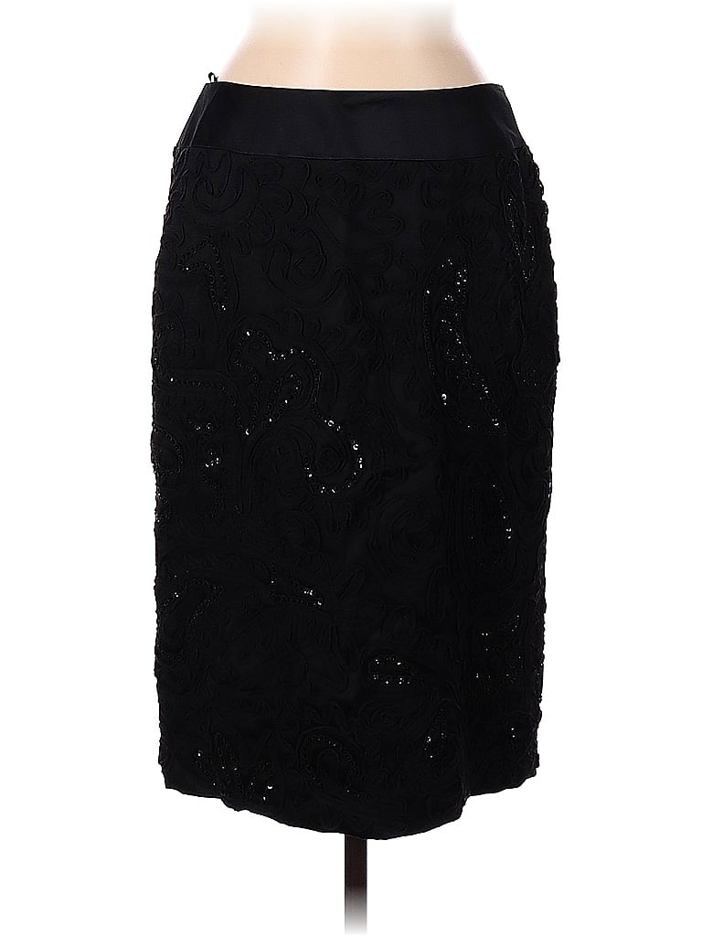 Lafayette 148 New York 100% Polyester Solid Black Casual Skirt Size 8 - 89% off