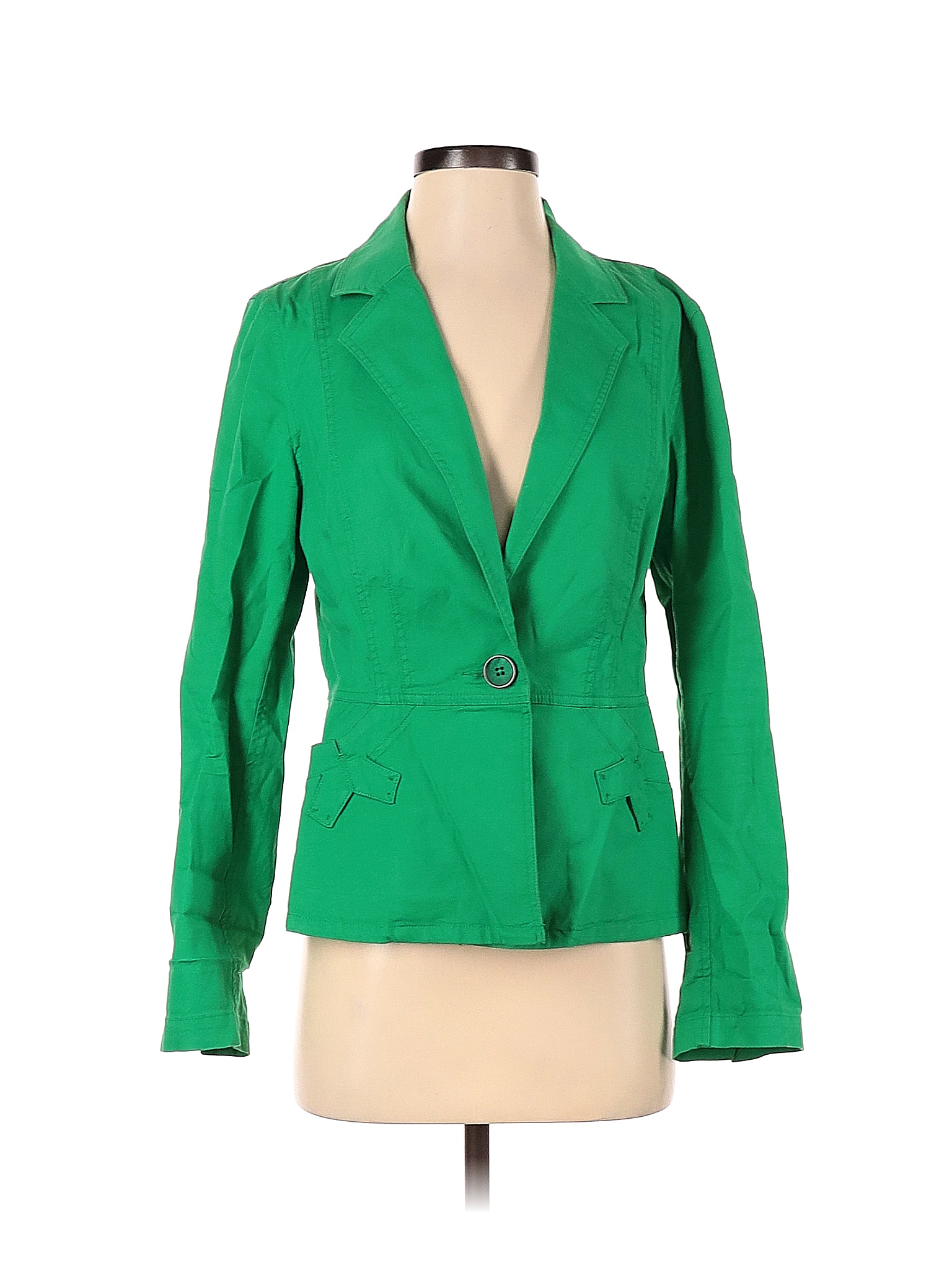 Cabi Solid Green Jacket Size S 96 Off Thredup