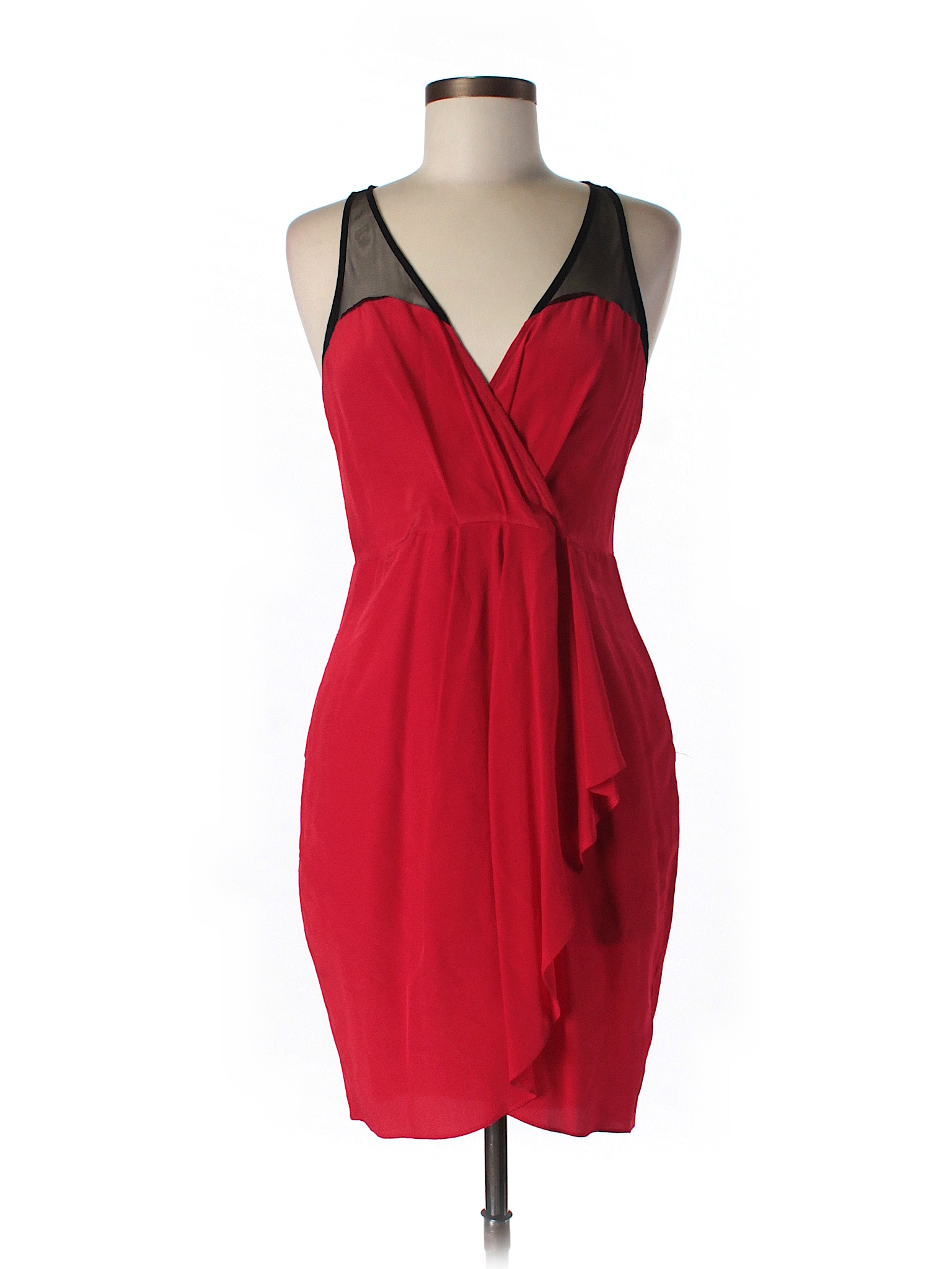Greylin 100% Silk Solid Red Silk Dress Size M - 78% off | thredUP