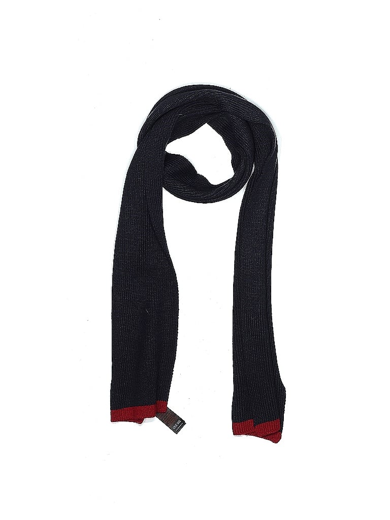 Debenhams 100% Acrylic Black Blue Scarf One size - photo 1