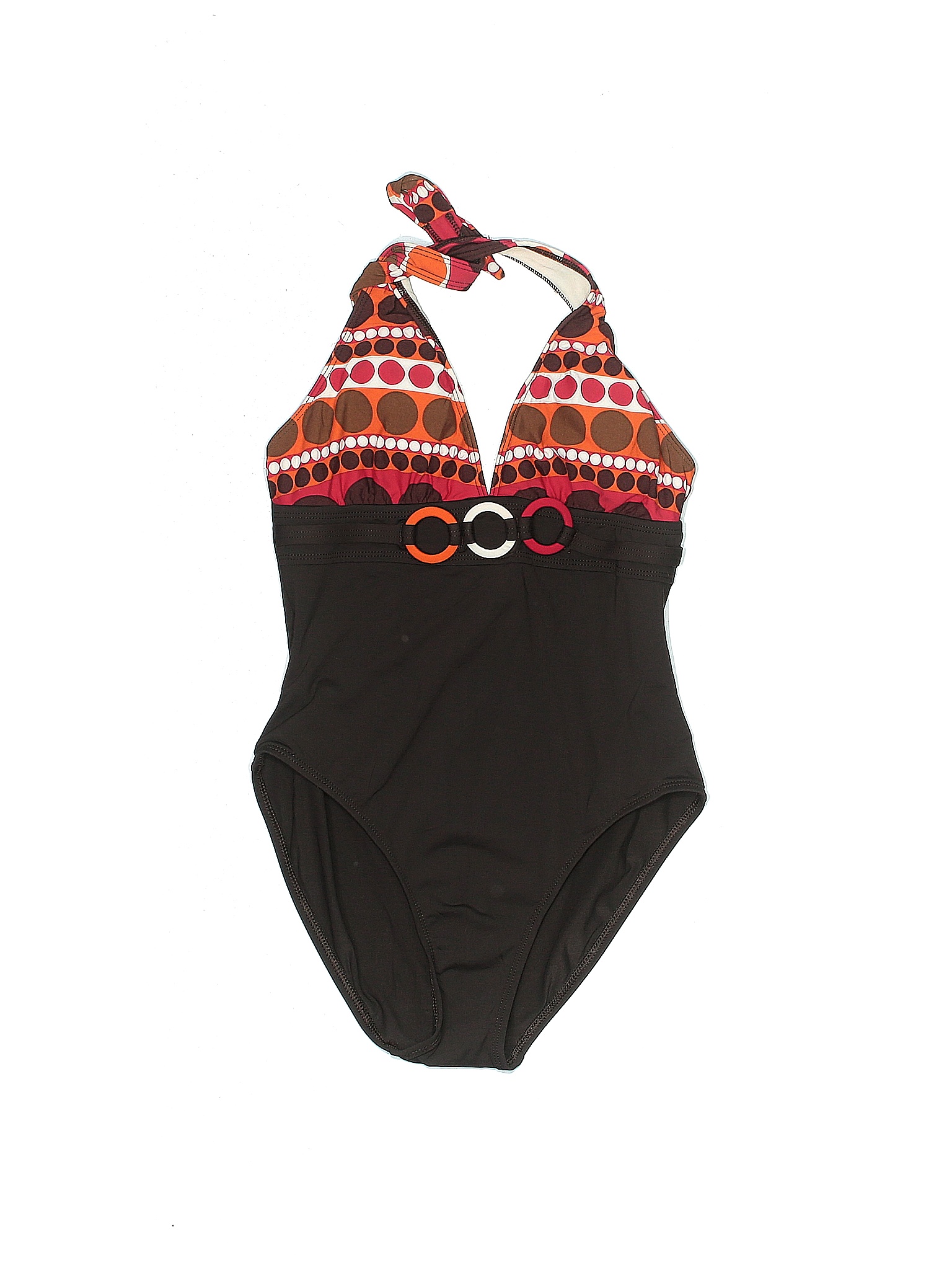 La Blanca Black Brown One Piece Swimsuit Size 6 72 off thredUP