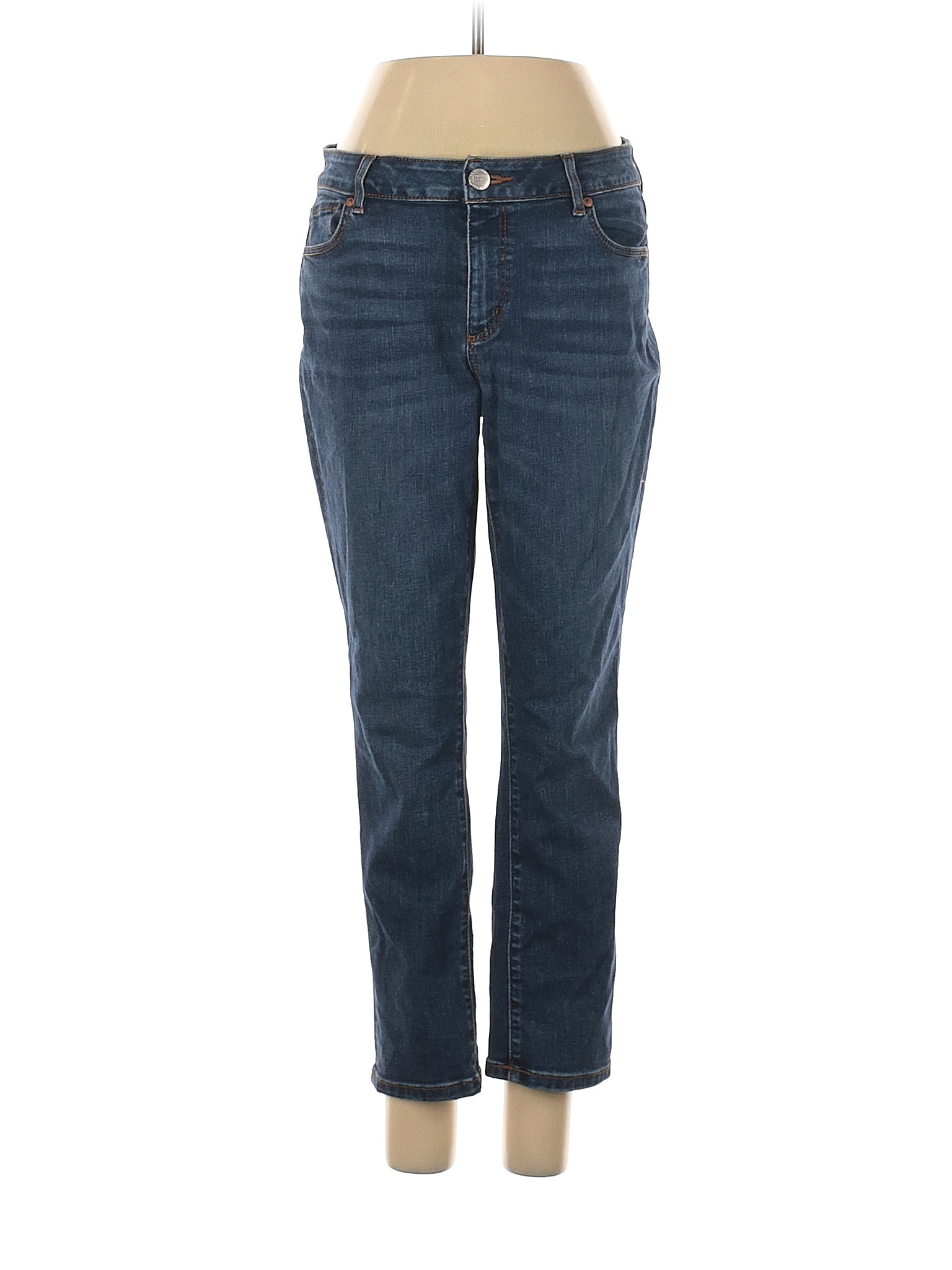 Ann Taylor LOFT Solid Blue Jeans 29 Waist - 68% off | thredUP