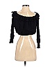 Sanjoy 100% Rayon Black Long Sleeve Blouse Size S - photo 1