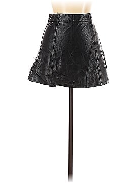 One Way Faux Leather Skirt (view 1)