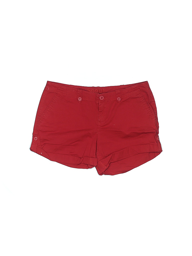 Scout Solid Red Khaki Shorts Size 7 - 8 - photo 1