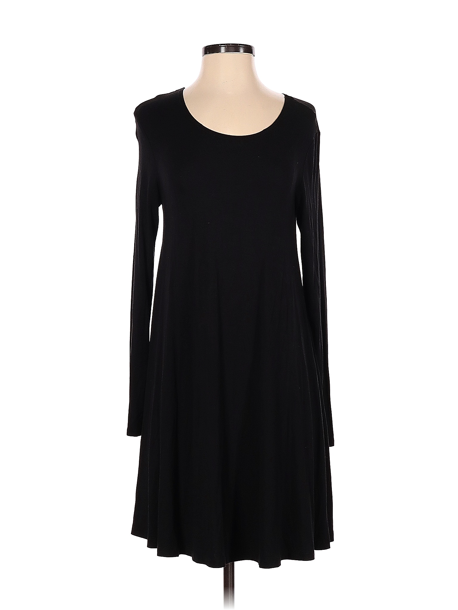 Falls Creek Solid Black Casual Dress Size S - 79% off | thredUP