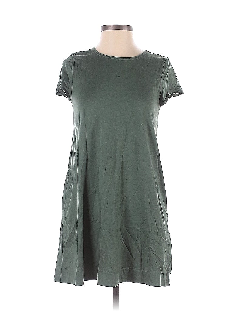 Gap Solid Green Casual Dress Size XS - photo 1
