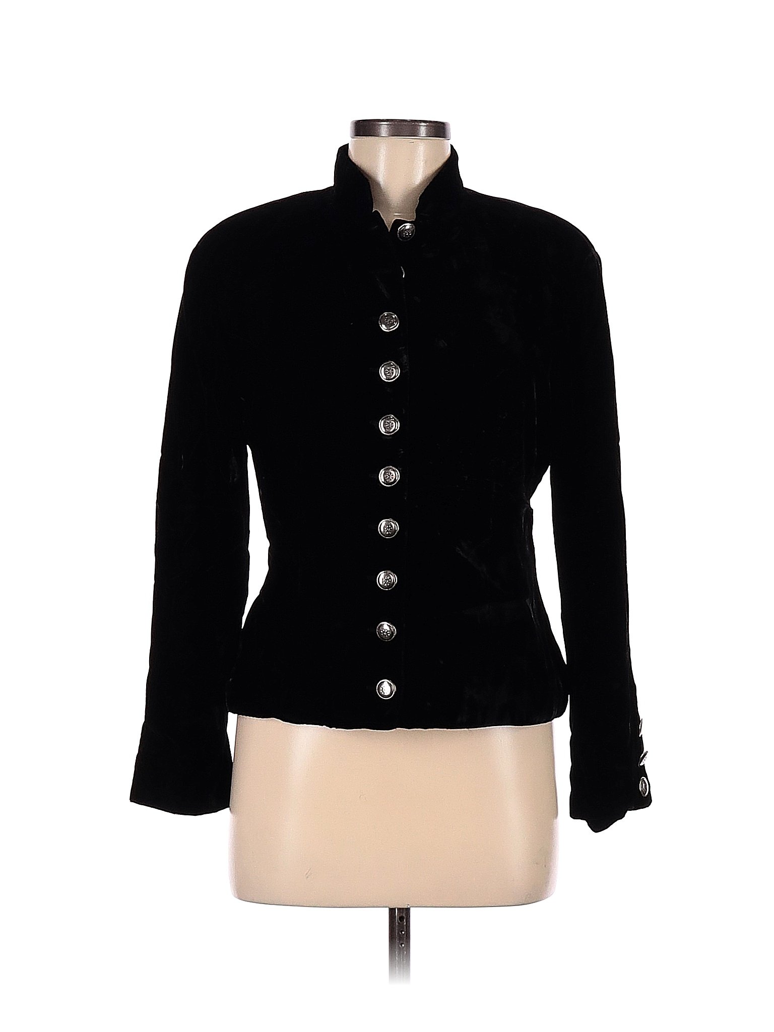 Lucia Lukken Solid Black Jacket Size M - 81% off | thredUP