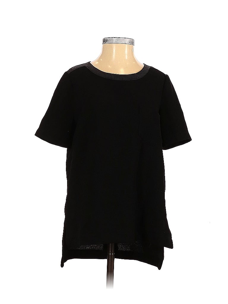 Madewell 100% Polyester Black Short Sleeve Blouse Size XXS - photo 1
