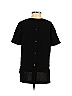 Madewell 100% Polyester Black Short Sleeve Blouse Size XXS - photo 2