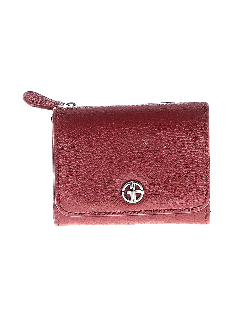 Giani Bernini Solid Maroon Burgundy Leather Wallet One Size 74 off thredUP
