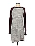 Glamour Farms Marled Burgundy Gray Casual Dress Size S - photo 1
