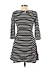 Broome Street Kate Spade New York 100% Cotton Stripes Black Casual Dress Size M - photo 2