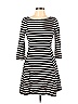 Broome Street Kate Spade New York 100% Cotton Stripes Black Casual Dress Size M - photo 1