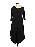 Assorted Brands Solid Black Casual Dress Size XS - photo 2