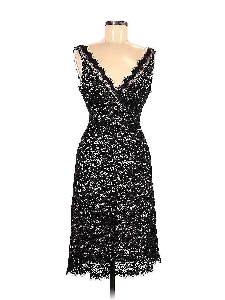 White House Black Market Solid Black Cocktail Dress Size 6 78 off