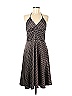 Alyn Paige Stripes Houndstooth Argyle Chevron-herringbone Gray Cocktail Dress Size 9 - 10 - photo 1
