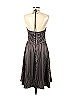 Alyn Paige Stripes Houndstooth Argyle Chevron-herringbone Gray Cocktail Dress Size 9 - 10 - photo 2