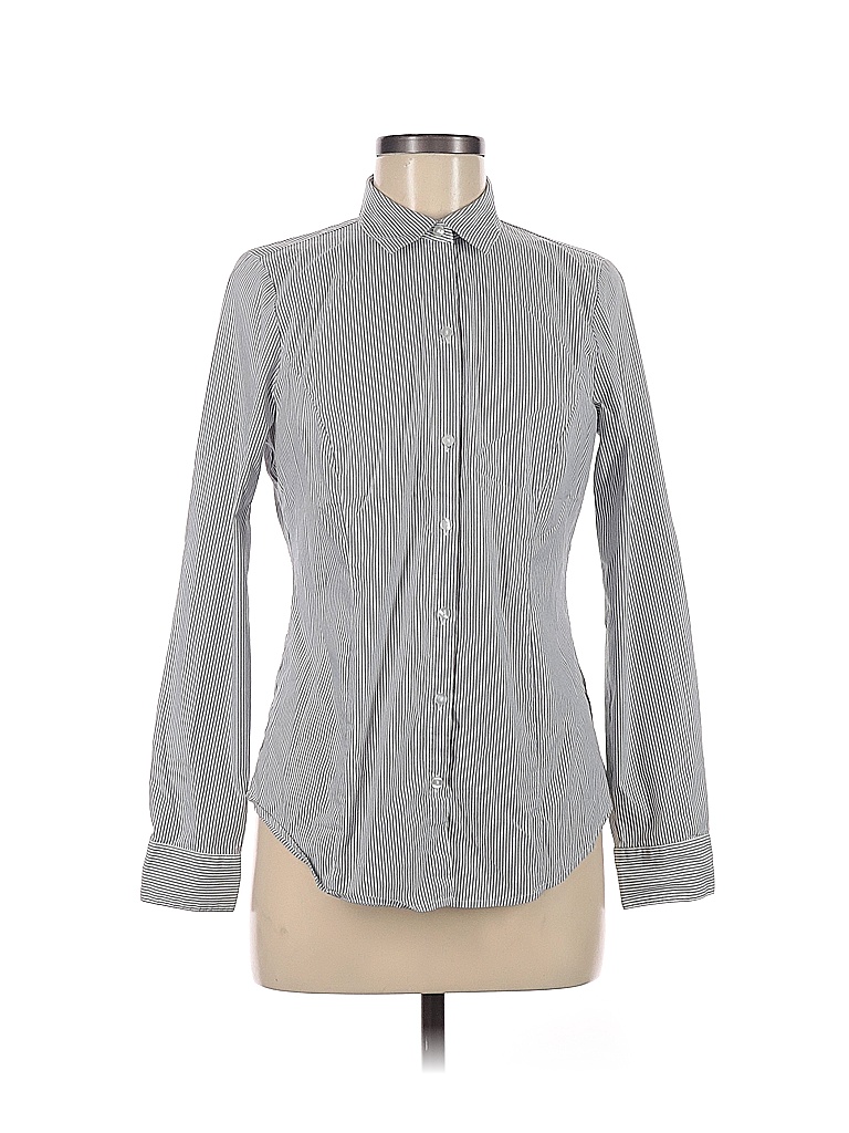 Worthington Gray Long Sleeve Button-Down Shirt Size 6 - 63% off | thredUP