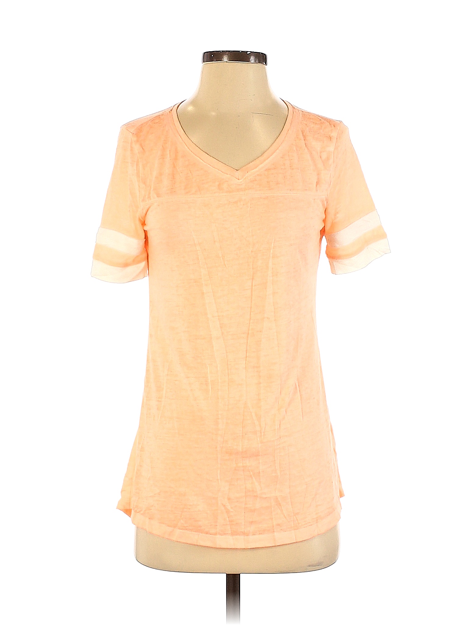 Maurices Orange Short Sleeve T-Shirt Size S - 50% off | ThredUp