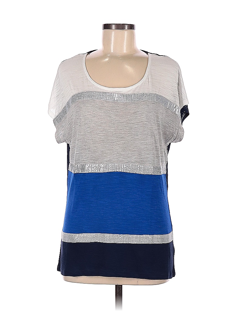 Elle Black Short Sleeve Top Size M - 53% off