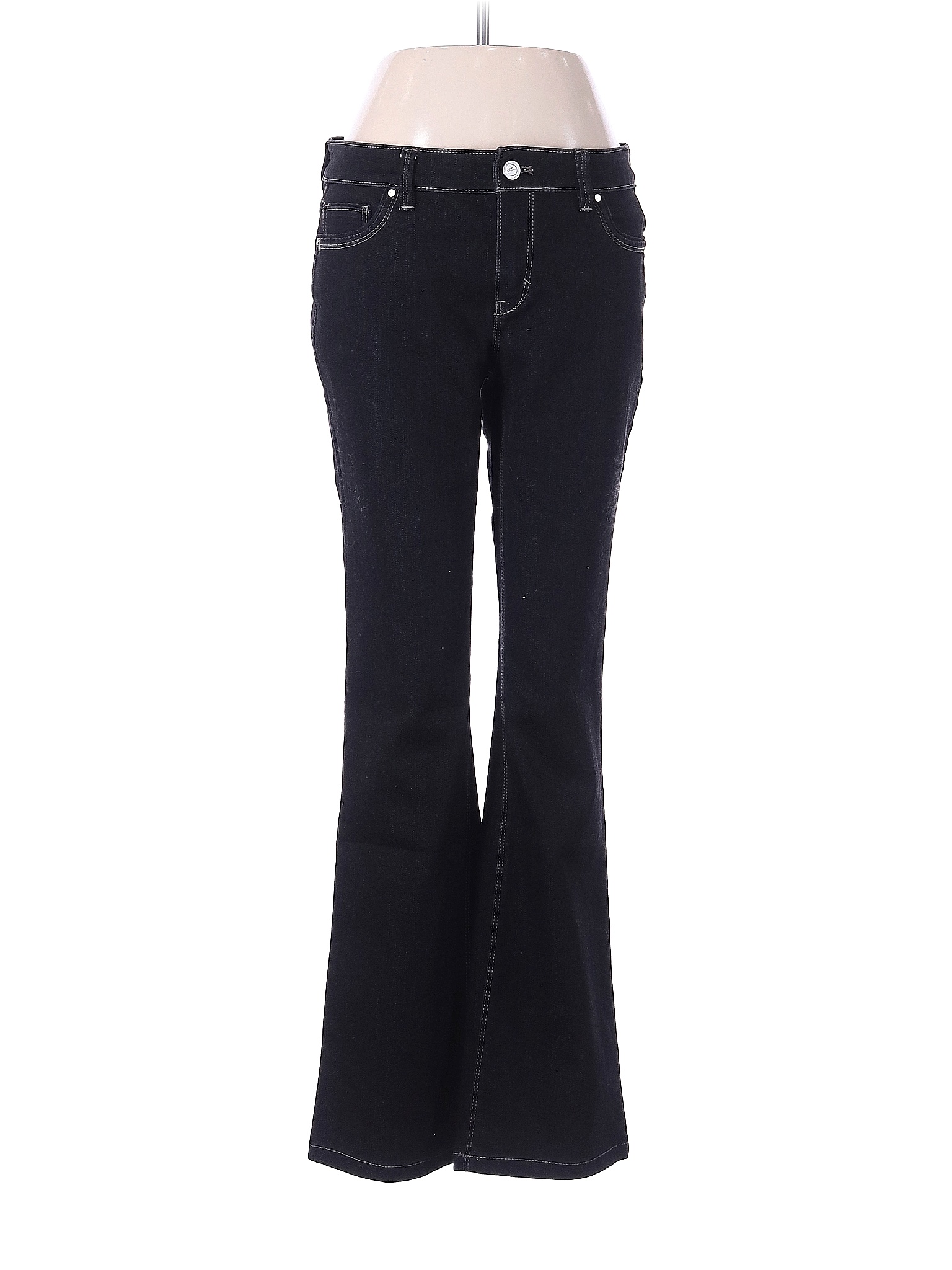 White House Black Market Solid Black Jeans Size 6S 76 off thredUP