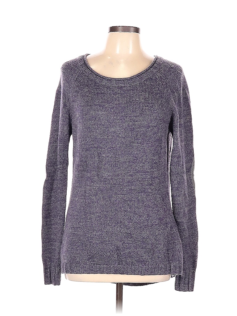 Horny Toad 100% Merino Wool Color Block Gray Purple Wool Pullover ...