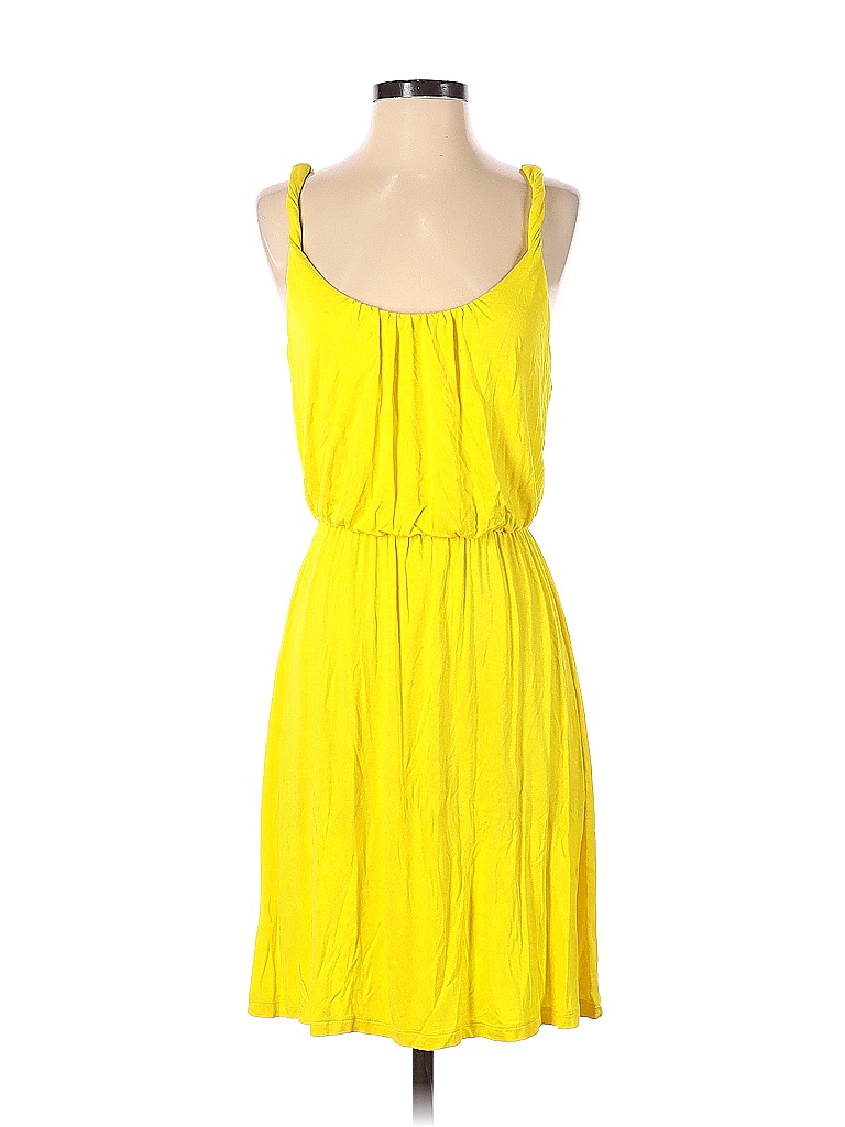 a.n.a. A New Approach Solid Yellow Casual Dress Size S 77 off thredUP