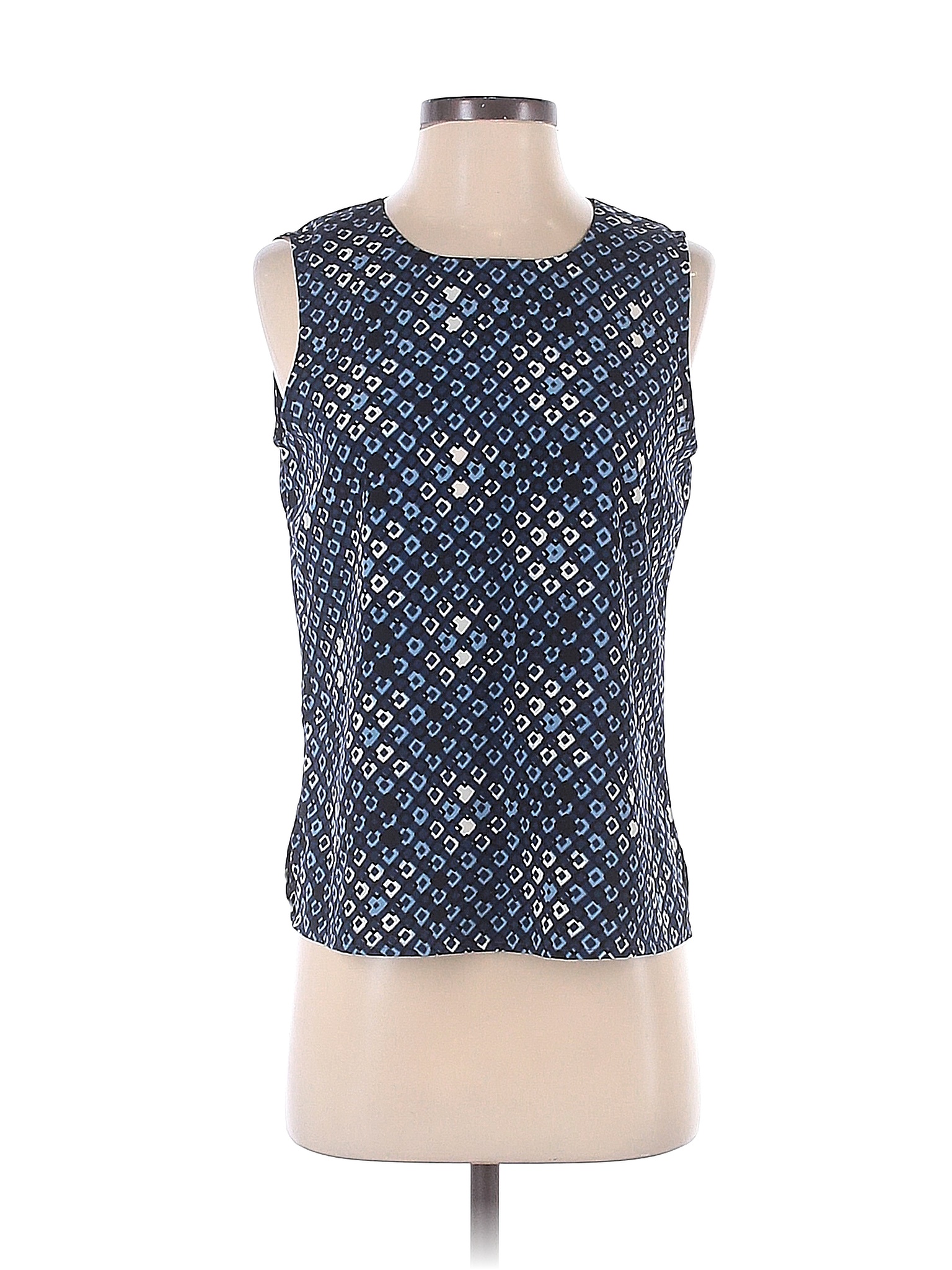 Notations 100% Polyester Blue Sleeveless Blouse Size S - 74% off | ThredUp