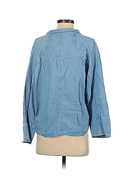 Only. Jeans Long Sleeve Button-Down Shirt (view 2)