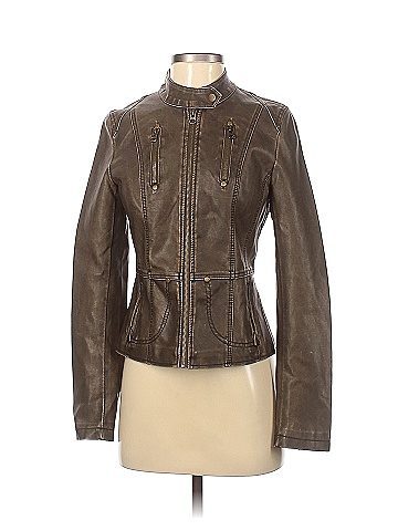 tcec faux leather jacket