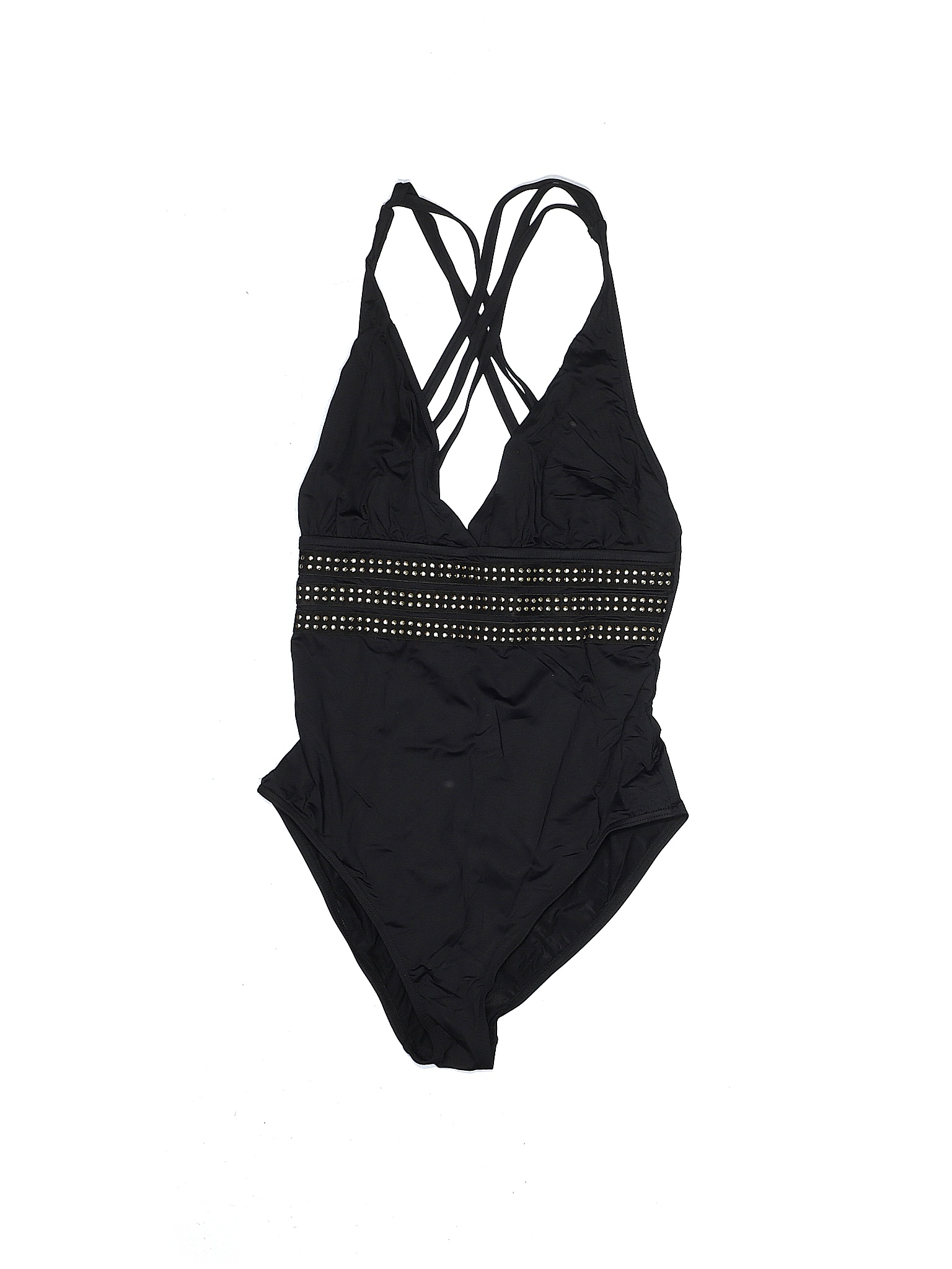 La Blanca Solid Black One Piece Swimsuit Size 10 68 off thredUP