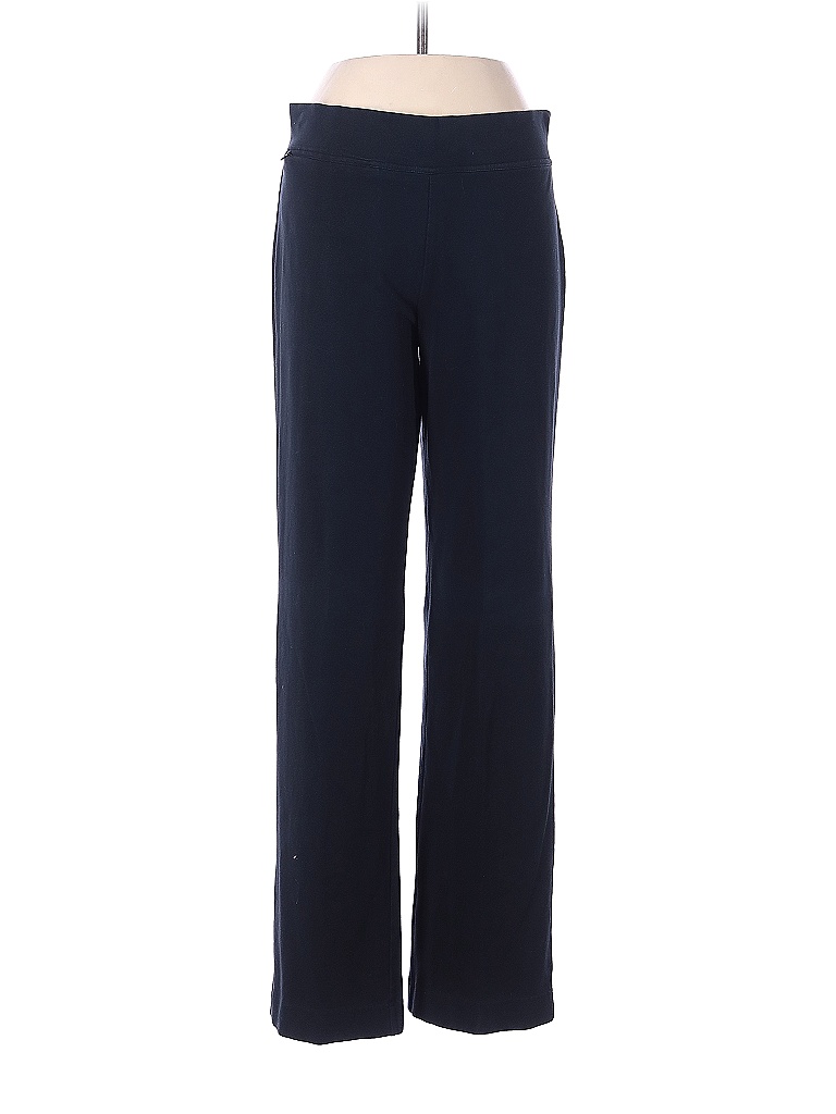 Lands' End Solid Blue Black Sweatpants Size M 50 off thredUP