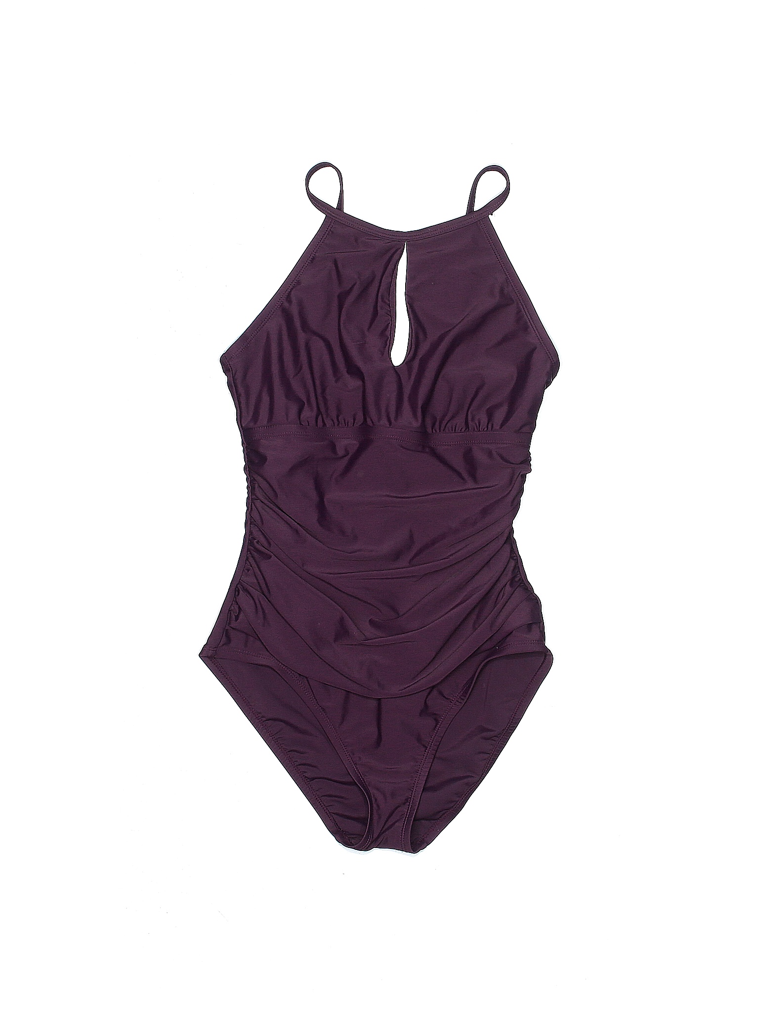 Ellen Tracy Solid Purple One Piece Swimsuit Size 10 - 69% off | thredUP