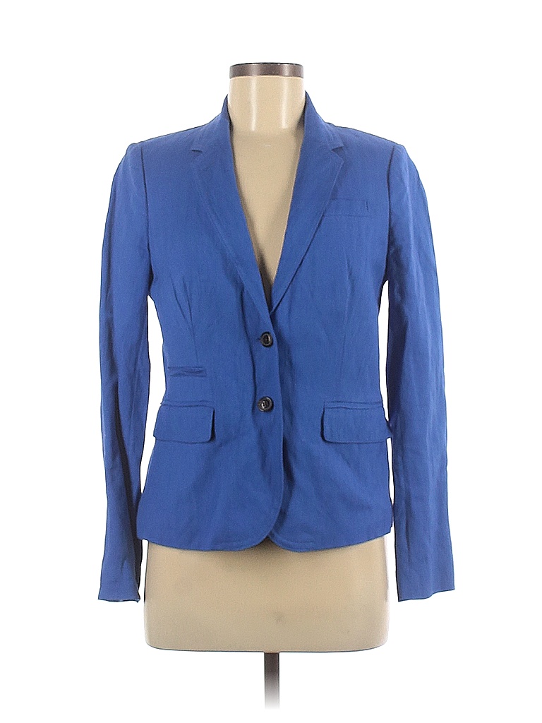 J Crew Solid Blue Blazer Size 4 89 Off Thredup