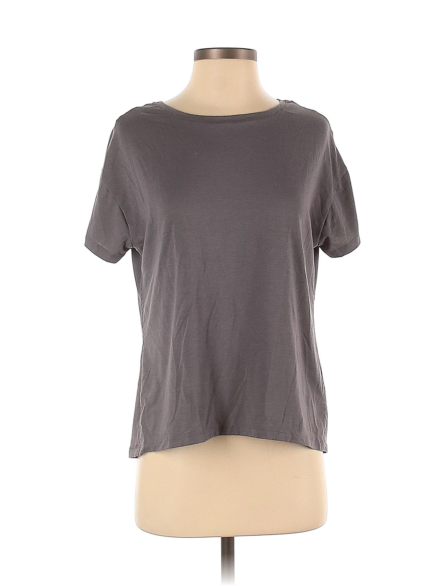 Athleta Solid Gray Active T-Shirt Size XS - 92% off | thredUP