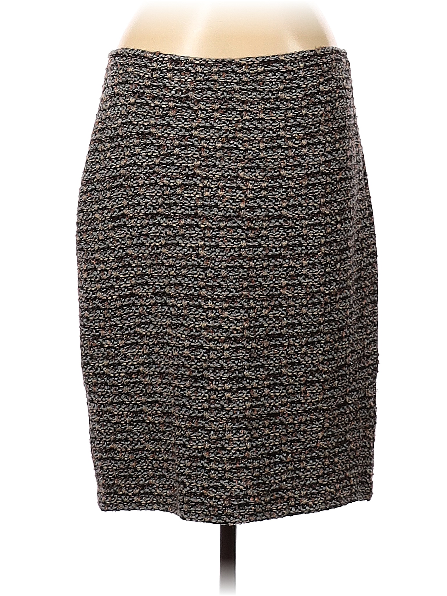 St. John Tweed Tan Wool Skirt Size 8 - 84% off | thredUP