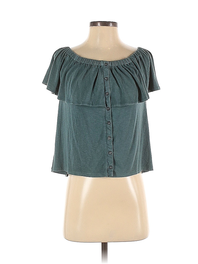 American Eagle Outfitters Teal Short Sleeve Top Size XS - photo 1