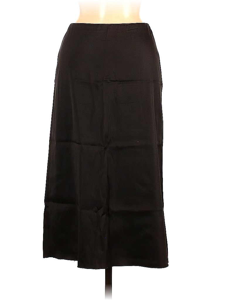 Dolce & Gabbana Solid Black 1990s Vintage Satin Skirt Size 42 (IT) - 80 ...