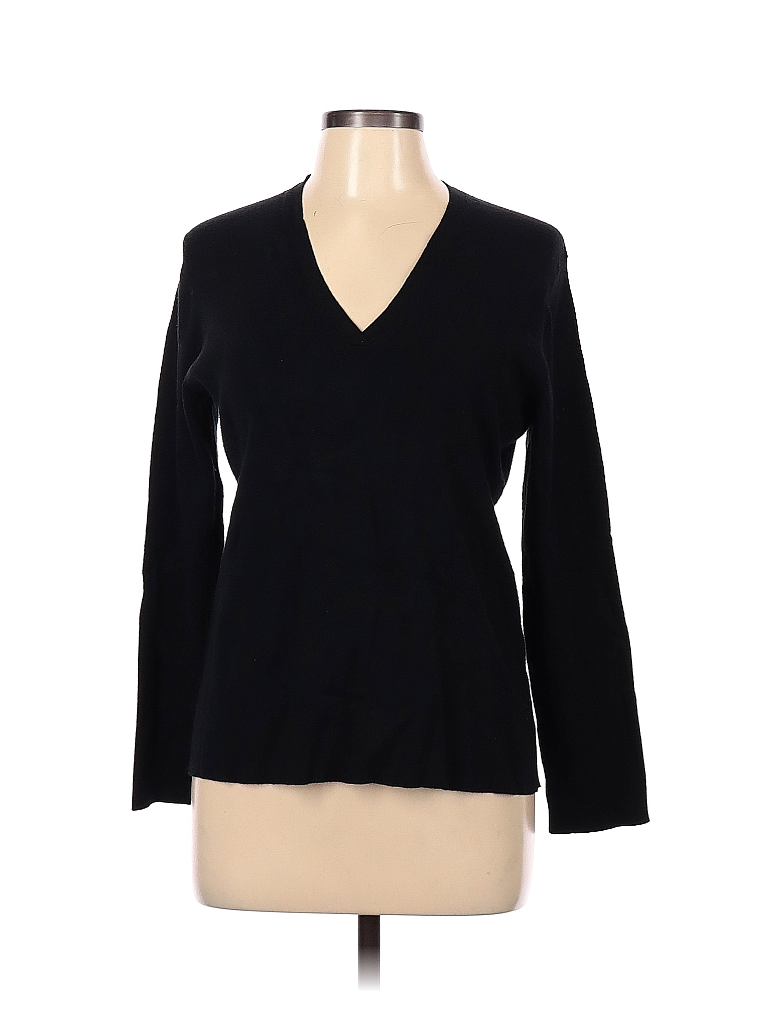 Chico's Solid Black Pullover Sweater Size Lg (2) - 83% off | thredUP