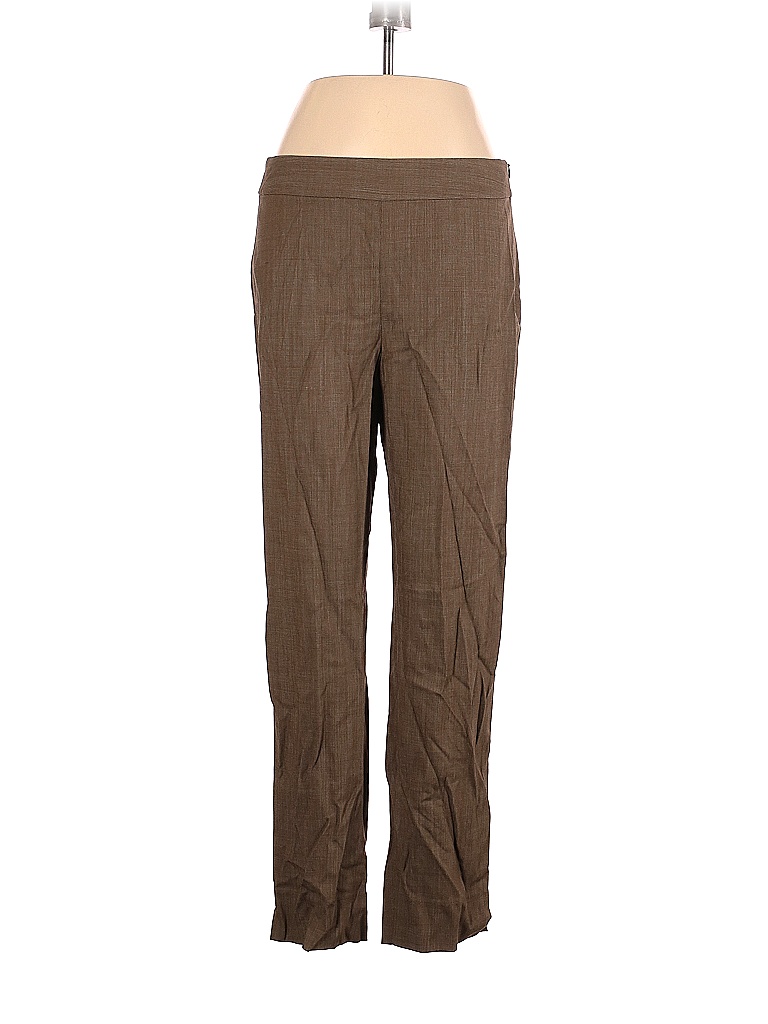 St. John Solid Colored Tan Wool Pants Size 6 - photo 1