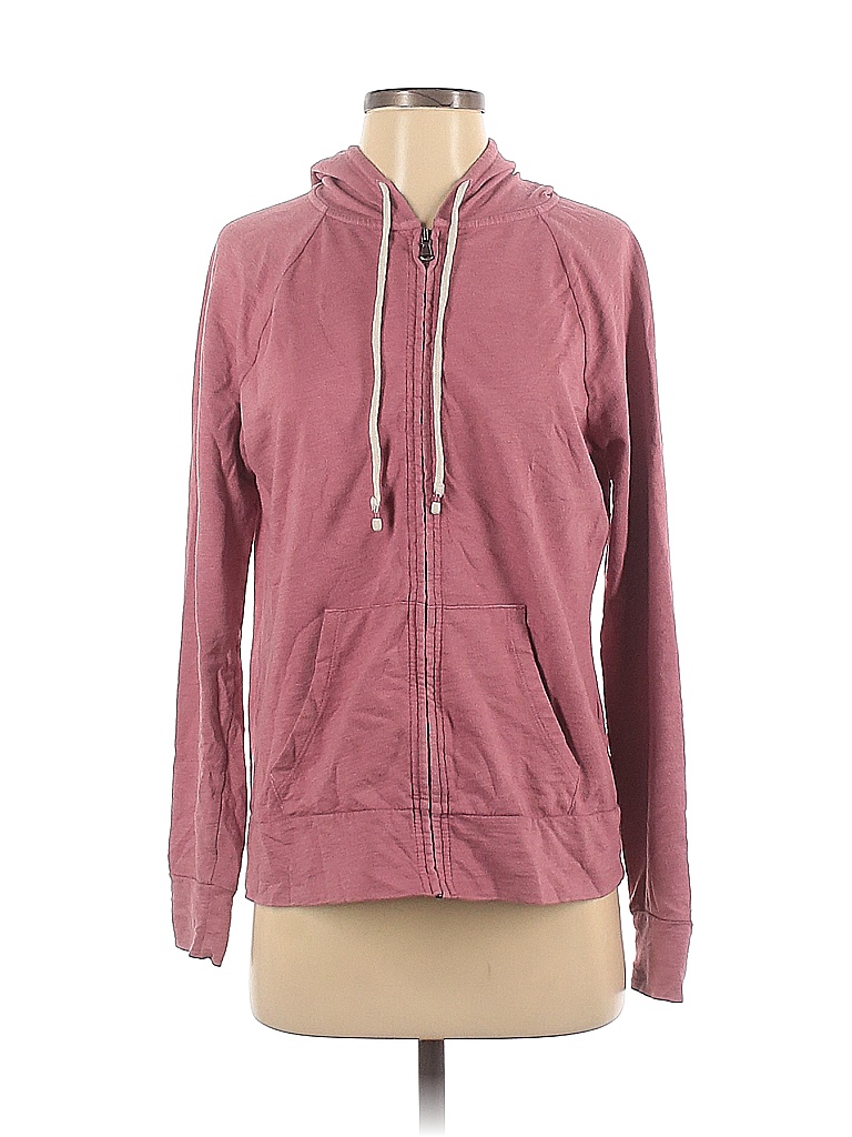 Sonoma Goods for Life Solid Maroon Pink Zip Up Hoodie Size S - 83% off ...