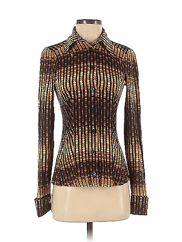 Gucci Long Sleeve Silk Top - front