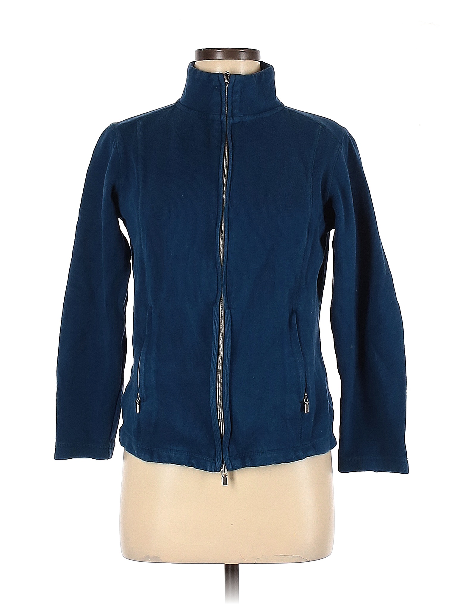 KIRKLAND Signature Solid Blue Jacket Size M - 60% off | thredUP